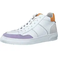 Tamaris Baskets hautes lavande / orange foncé / blanc