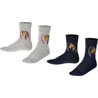 Falke Chaussettes bleu marine / jaune / gris