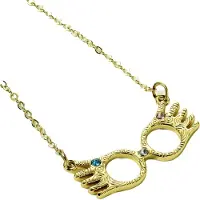 Carat Harry Potter Collier officiel de Luna Lovegood en or, taille unique, zinc, pas de pierre précieuse, (Zinc)