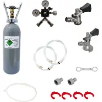 Ich-zapfe.de Kit d'accessoires - - Kontakt 2 lignes - Métallique - 5 litres - Robinet à bière