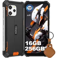 Blackview BV8900 Pro Téléphone Portable Incassable Android 13 6,5" 16Go+256Go Caméra 64MP 10000mAh IP68 NFC Avec UWB - Orange