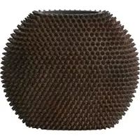 Light & Living Vase Caldras - Marron - Ø43cm - Plastique synthétique - Moderne - Vase à fleurs - Décoration intérieure - Vase décoratif pour le salon ou la chambre à coucher