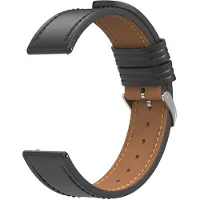 IMoshion Courroie en cuir moderne - Connecteur universel 22 mm - Noir