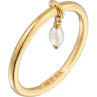 Elli Bague or / blanc perle