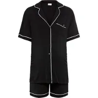 LASCANA Shorty noir / blanc