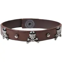Scalpers Bracelet marron / argent