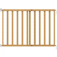 Noma Barrière de sécurité extensible 63,5-106 cm Bois naturel 93729