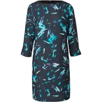 Comma Robe bleu nuit / jade / blanc