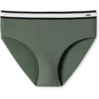 Schiesser Bas de bikini 'Aqua Californian Dream' kaki / noir / blanc