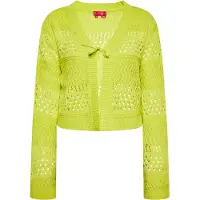 Swirly Cardigan vert fluo