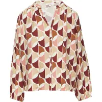 s.Oliver Chemisier beige / rouille / rouge carmin / blanc