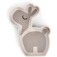 Done by Deer Assiette à collation - Silicone - Stick & Stay - La - - UneTaille - Assiette