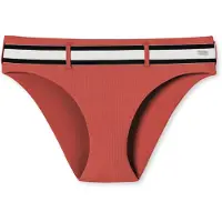 Schiesser Bas de bikini ' Aqua Californian Dream ' rouge rouille / noir / blanc