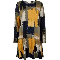 Apricot Robe ' ' beige / bleu marine / jaune