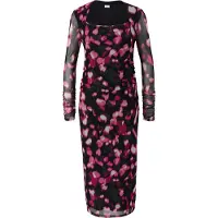 s.Oliver Black Label Robe éosine / rose foncé / noir / blanc naturel