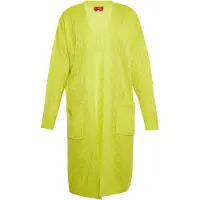 Swirly Cardigan citron vert