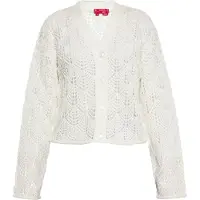Swirly Cardigan blanc