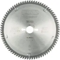 DeWalt Dt4287-qz Wood Circular Saw Disc 250 Mm Argenté