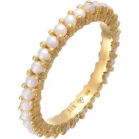 Elli Bague or / blanc perle