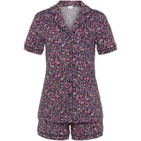 s.Oliver Shorty bleu foncé / vert pastel / orange / rose ancienne