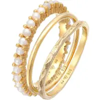 Elli Bague 'Pearl' or / blanc perle