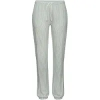 s.Oliver Pantalon de pyjama vert pastel / blanc