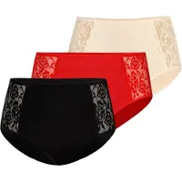 TEYLI Culotte 'Loren' crème / rouge / noir