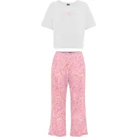 LASCANA Pyjama orange clair / rose / blanc