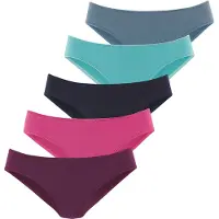 LASCANA Slip marine / turquoise / bleu-gris / baie / fuchsia