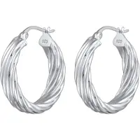 Elli Boucles d'oreilles argent