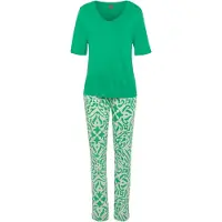 s.Oliver Pyjama vert / blanc