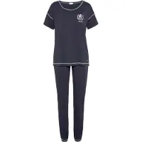 LASCANA Pyjama bleu foncé / blanc