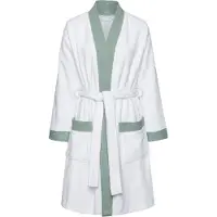 Vivance Peignoir court 'Dreams' vert foncé / blanc