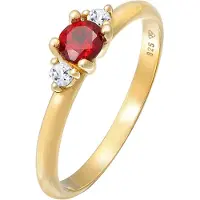 Elli PREMIUM Bague or / rouge