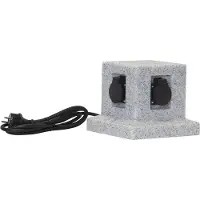 Star Trading Prise de jardin 'Plugge',aspect granit,pour 4 fiches