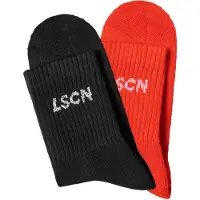 LASCANA Chaussettes rouge / noir / blanc