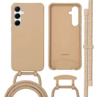 IMoshion Coque de couleur avec cordon amovible pour Samsung Galaxy A55 - Nude