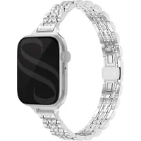 Selencia Bracelet en acier slim style Jubilee Apple Watch | 38/40/41/42 mm - Argent
