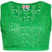 Swirly Tops en tricot vert