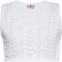 Swirly Tops en tricot blanc