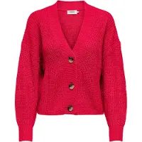 ONLY Cardigan 'ONLCarol' rouge foncé