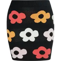 Swirly Jupe orange / melon / noir / blanc
