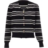 NAEMI Cardigan or / noir / blanc