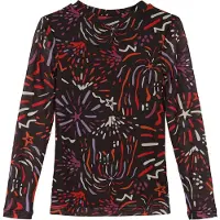 s.Oliver T-Shirt brun foncé / violet / rouge / blanc
