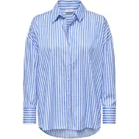 JDY Chemisier 'JDYVesper' bleu clair / blanc