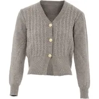 NAEMI Cardigan gris clair