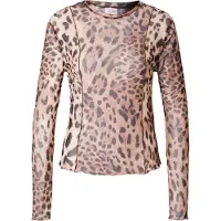 Vila T-shirt 'Ninna' marron / noisette / noir