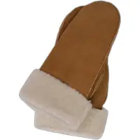 CASH-MERE.CH Moufles noisette / blanc