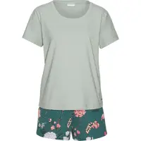 LASCANA Shorty vert chiné / mélange de couleurs