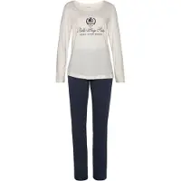LASCANA Pyjama bleu marine / blanc